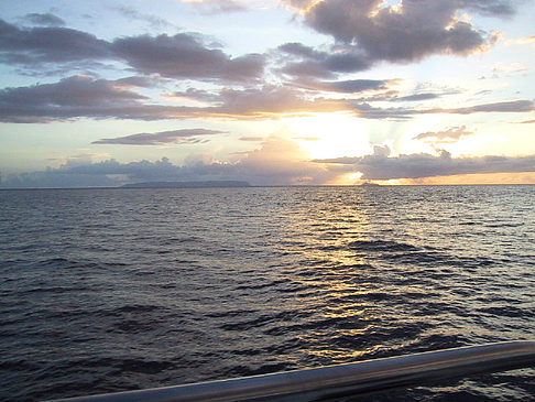 Foto Sonnenuntergang über dem Meer von Kauai - 
