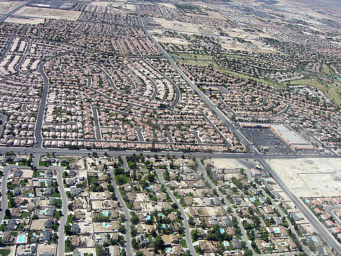 Las Vegas aus der Luft Foto 