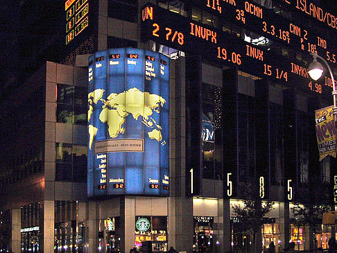 Times Square bei Nacht Foto 